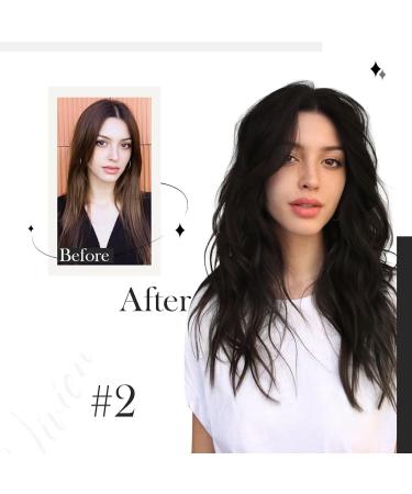 Vivien Braun Clip-in Real Hair Extensions - Dark Brown Remy 30cm 80g 7PCs | 12 Inch Clip-in Hair Extensions #2 - Buy Online on GoSupps.com