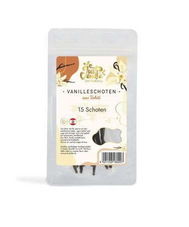 Just vanilla vanilla pods 15 whole piece 32 grams premium tahiti vanilla sticks for baking cooking extracting refining desserts 15er