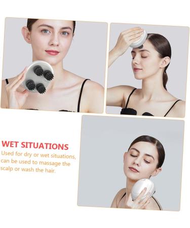 Healeved Head Massager & Cat Massage Brush - 2 Sets of Electrical Scalp Massage Tools for Pet Care | ABS White - Buy Online on GoSupps.com