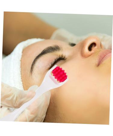 Beaupretty Silicone Eye Cream Roller & Face Massager | Portable Beauty Instrument for Effective Skincare | Red 13.5x3x1.2CM - Buy Online on GoSupps.com