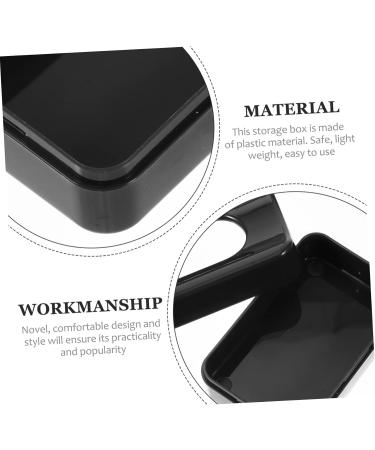 Beavorty 1pc Box Glitter storage box nail art tools nail glitter storage container rhinestone tools nail tools dip powder container nail powder recycling Nail Salon Supplies rhinestones set 7x4.4cm Black - Buy Online on GoSupps.com