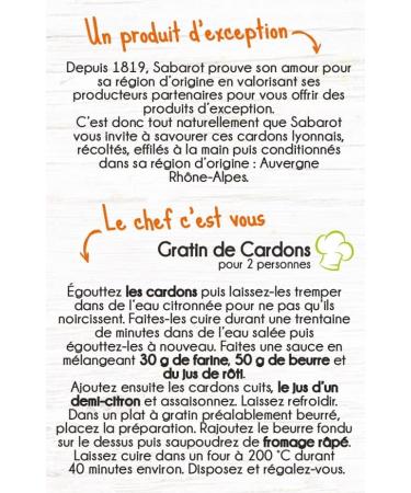 Sabarot - Cardons Lyonnais - Jar 420 g - Buy Online on GoSupps.com