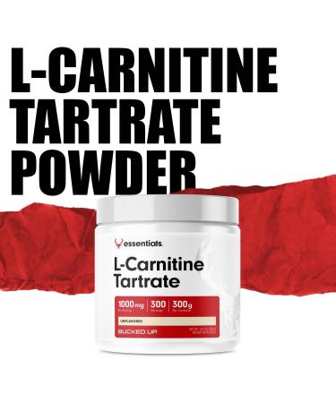 Bucked Up L-Carnitine Tartrate 1000mg Powder Essentials (300 Servings) - Buy Online on GoSupps.com