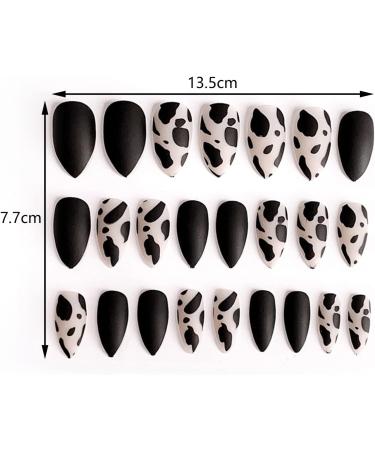 24 Pcs Halloween Nails Press on Nails for Women Artificial Fake Nail Tips Trim Easily Stylish Design Pattern Nail Tips for Halloween Party Christmas #1 - Buy Online on GoSupps.com