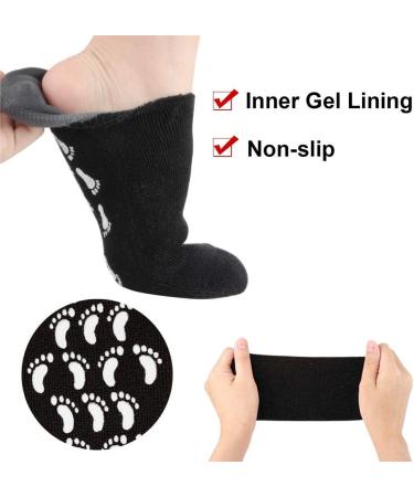 Large Men Moisturizing Gel Socks - 2 Pairs for Foot Care | Repair Dry Cracked Skin - Spa Lotion Socks US10-15 - Buy Online on GoSupps.com
