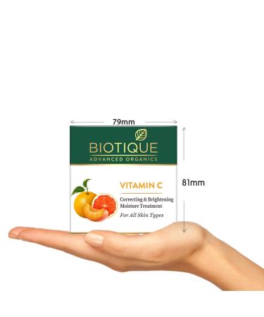 Buy Biotique Vitamin C Correcting Face Cream | Best Moisturizer for All Skin Types | 50g - International Shipping Available - Buy Online on GoSupps.com