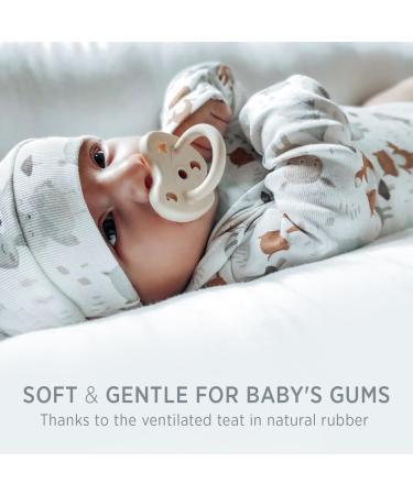 Natural Rubber Pacifier for Newborns | Symmetrical Design - Milky White (0+ Months) | Single Pack - Buy Online on GoSupps.com