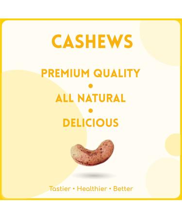 Alcoeats Cheddar Cheese Flavored Cashews - Halal Paleo All Natural Snack - Premium Quality 16 Oz Pack for Adults and Kids - Buy Online on GoSupps.com