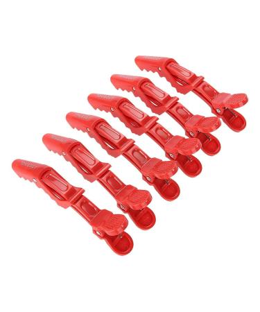 Buy 6 Pieces Crocodile Hair Clips - Anti-Slip Hairdresser Cutting Clamps for Salon Styling (Red Yellow Black) | Premium Hair Sectioning Tools - Buy Online on GoSupps.com