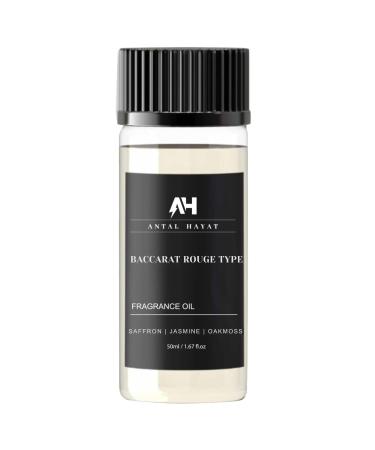 Hotel Diffuser Oil Inspired by The Baccarat Hotel Scent 50 mL - Home Luxury Scents - Home Luxury Essential Oils with Saffron and Jasmine - Antal Hayat Baccarat Rouge 540 Scent for Waterless Diffusers