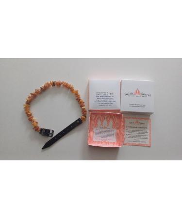 Amber Necklace for Dogs - Effective Tick & Flea Protection | Baltic Secret 60-65 - Buy Online on GoSupps.com
