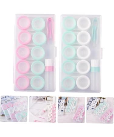 Healeved 4 Sets Colored Contact Lens Storage Boxes | Travel Cases & Tweezers | Secure & Stylish Containers for Lenses - Buy Online on GoSupps.com