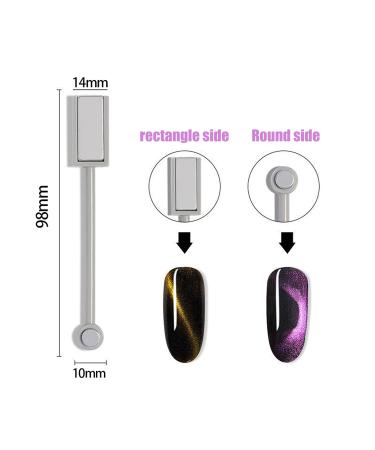 JERCLITY 5 Pieces Cat Eye Magnet Stick Set for Nail Art - Strong Double-Headed Magnet Wand for Home DIY and Salon Studios - Buy Online on GoSupps.com