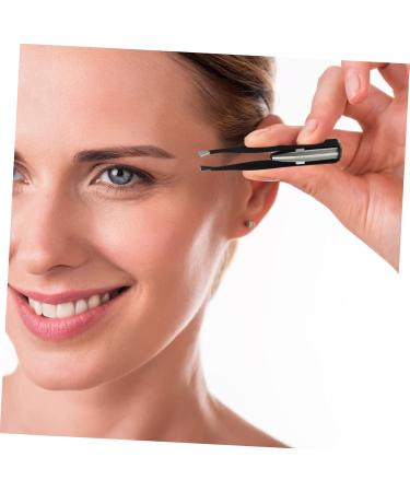 Buy Hushuwan 2-Piece LED Light Eye Brow Clip & Tweezers - Perfect for Men & Women | Stainless Steel Eyelash & Hair Trimmer - Buy Online on GoSupps.com