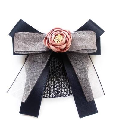 Women Bun Net Women's Fluttering Headband Flower Hair Accessories Hairnet(Blue Style 1)