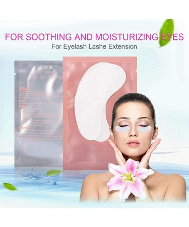 Eyelash Extension Pads - 50 Pairs Hydrogel Eye Pads for Lash Extensions | Pink Under Eye Gel Stickers - Makeup Tool - Buy Online on GoSupps.com