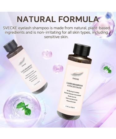 Premium Lash Shampoo Concentrate 100ml | Oil-Free Eyelash Extension Cleanser Kit | Ultimate Lash Cleaning Brush & Bottle - Buy Online on GoSupps.com