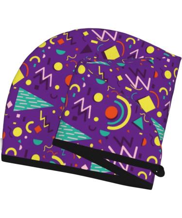 Hair Towel Wrap - Quick Drying Turban | Retro 80s Style Hair Drying Towel with Button - Buy Online on GoSupps.com