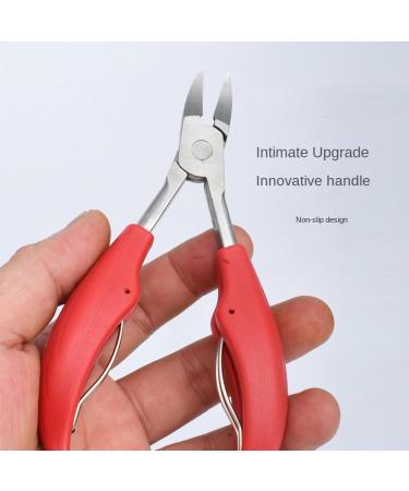Stainless Steel 3cr Multifunctional Manicure Nail Clippers Nail Groove Pliers Fat Head Bent Nose plier Toe Nail Clipper Manicure Cuticle Nipper Hongse+sipicha - Buy Online on GoSupps.com