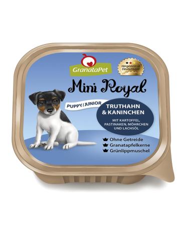 Granapet Mini Royal Truthan & Rabbit Junior wet food for dogs dog food without grain & without added sugar single feed for adolescents 11 x 150 g - Buy Online on GoSupps.com