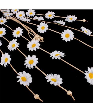 Boho Sunflower Headband with Tassel Beads - Women's Floral Hair Accessory - Buy Online on GoSupps.com