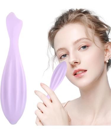 Silicone Face Roller - Portable Washable Facial Massager for Women | Gua Sha Skin Care Tool (Purple - Buy Online on GoSupps.com