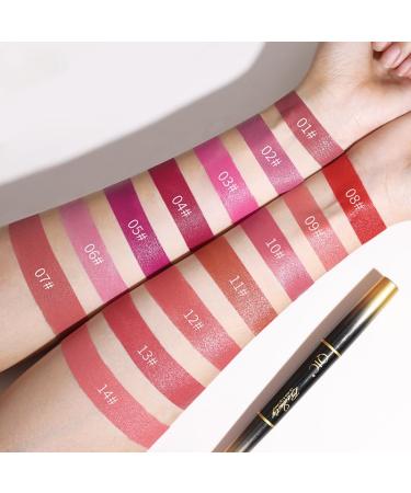 QIC Dual-Ended Lipstick & Liner Pen - Rose Red | Long-Wearing Everyday Glam | 14 Shade Collection - Buy Online on GoSupps.com