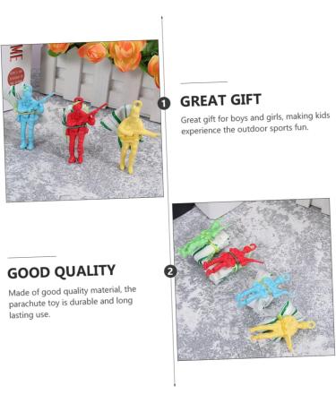 Vaguelly 90 STK Parachute Toys Set - Outdoor Fun for Kids | Mini-Soldier Parachute Playset | International Shipping Available - Buy Online on GoSupps.com
