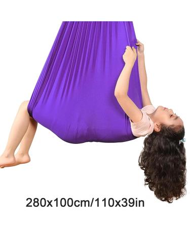 Ssimoo Stretchy Sensory Body SOX - Full-Body Calming Wrap for Autism & Anxiety Relief | Purple 100x280cm - Buy Online on GoSupps.com