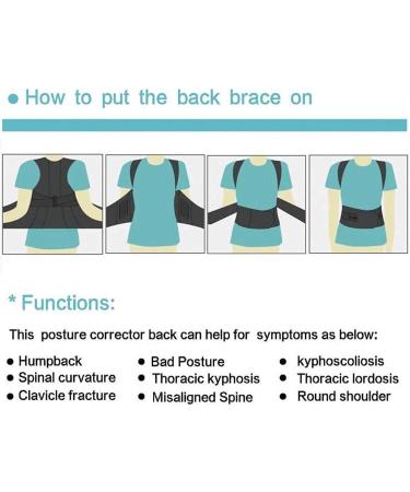 Posture Corrector Adjustable Back Spine Posture Corrector Adult Humpback Pain Back Support Brace Shoulder Belt Posture Correction Back Brace - Buy Online on GoSupps.com
