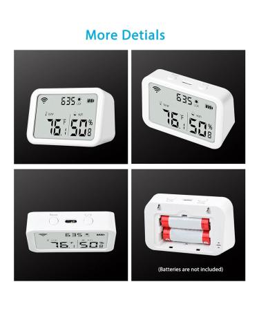 Intelligent WiFi Thermometer Hygrometer - Digital Temperature & Humidity Sensor for Home & Greenhouse - Buy Online on GoSupps.com
