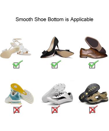 Non-Slip Adhesive Shoe Soles Pads - 3 Pairs Rubber Grips for High Heels - Anti-Shedding Stickers for Slippery Roads - YUBRO Non-Skid Shoe Grips - Buy Online on GoSupps.com