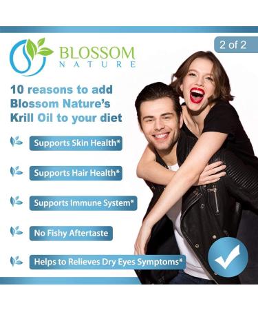 Antarctic Krill Oil 1600mg with Astaxanthin 2mg- Omega 3 Fatty Acids EPA DHA- Supports Healthy Joints, Hair, and Skin- Lemon Flavored Non GMO - 60 Softgels - Buy Online on GoSupps.com