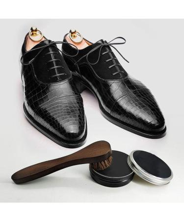 Lamondre Premium Horsehair Brushes Shoe Polish Set - High Shine Buffing Brushes with Natural Bristles | Includes Plush Polishing Glove for Garments, Boots, Car Seats, Bags, Sofas - Buy Online on GoSupps.com