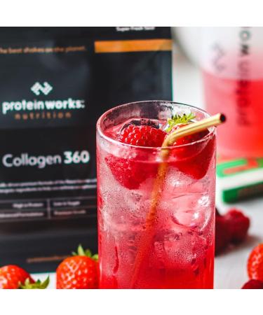 Protein Works - Collagen 360 Supplement Powder Types I & III High Protein Summer Berry Burst 480g 32 Servings - Buy Online on GoSupps.com