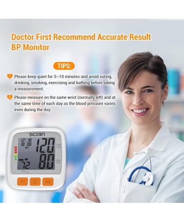 SCIAN Adjustable Wrist Blood Pressure Machine with Memory Function - Ideal for Home & Clinical Health Monitoring - Buy Online on GoSupps.com
