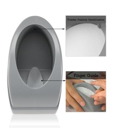 Nail Dip Container & Powder Recycling Tray - French Nail Art Guide & Manicure Tools (Gray) | Shop Now for Perfect Nail Art! - Buy Online on GoSupps.com