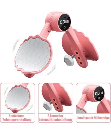 Buy Huyiwei Thigh Trainer & Pelvic Floor Trainer for Women - Starch Setting Intelligent Data Chip Home Legs Training Device - Pink - Buy Online on GoSupps.com