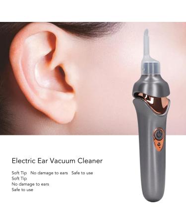 Electric Ear Cleaner Kit for Ear Wax Removal - Soft Tip Tool for Adults and Kids (Black) - Buy Online on GoSupps.com