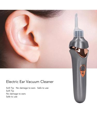Electric Ear Vacuum Cleaner - LED Light Ear Cleaning Tool for Children & Adults | USB Rechargeable Ear Wax Removal Tool (Black) - Buy Online on GoSupps.com