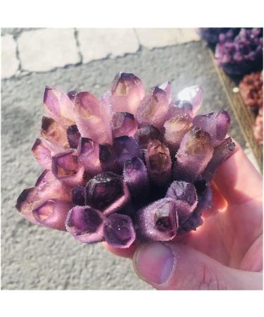 Natural Crystal Cluster Amethyst Purple Quartz Stone Raw Crystal Home Decor Crafts 300-400g - Buy Online on GoSupps.com