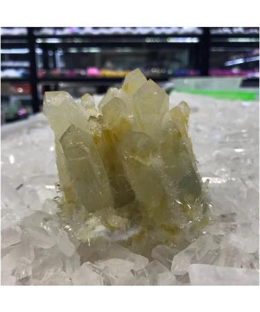 1pc Natural Yellow Crystal Cluster Stone geomantic furnishings degaussing Transfer Topaz Ornaments Crystal JIZTGEDM (Size : 430-450g) - Buy Online on GoSupps.com