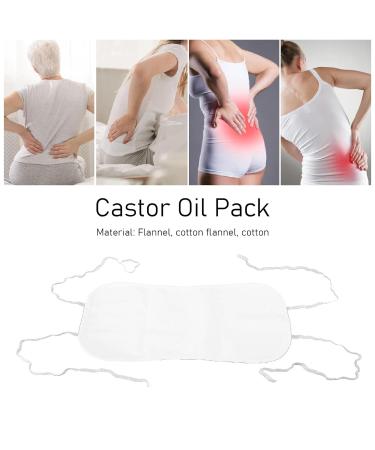 Organic Cotton Castor Oil Pack - Reusable & Washable with Adjustable Band for International Shipping - Buy Online on GoSupps.com