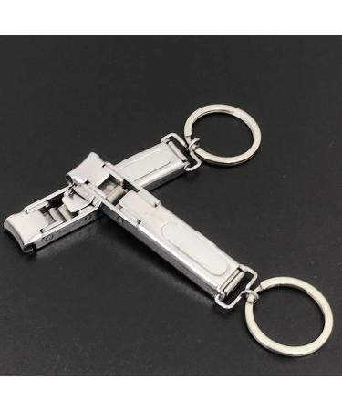 Ultra-Thin Foldable Hand Toe Nail Clippers with Keychain Trimmer Nail Art Tool Key Ring Deft and Attractive - Buy Online on GoSupps.com