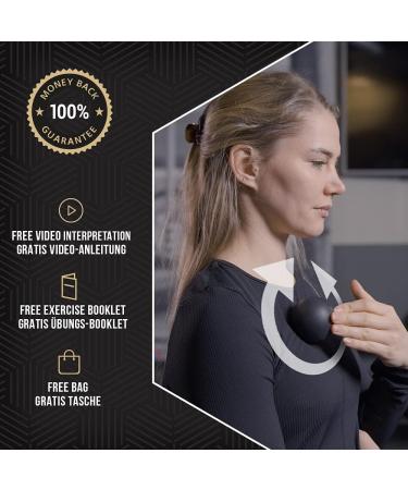 Lacrosse Ball Massage Set - Premium 3-Pack Fascia Rubber Balls (6cm 5cm 3cm) with Free Video Instructions & Exercise Booklet | International Shipping Available - Buy Online on GoSupps.com