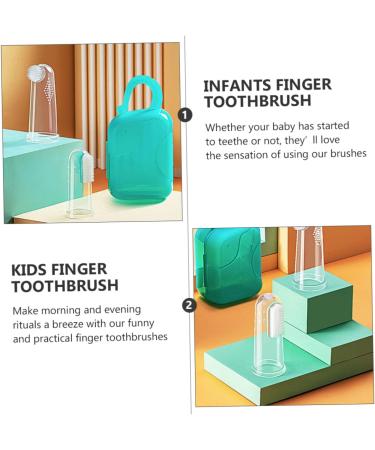 Frcolor 3 Sets Finger Toothbrush Set - Portable Oral Care for Toddlers & Babies - Gentle Finger Toothbrush Cleaner - Buy Online on GoSupps.com
