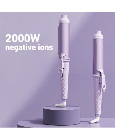 40mm Rotating Curling Iron Negative Ions Curling Wand Automatic Hair Curler with Long Barrel 10S Fast Heating Temp Adjustable Ceramic Hair Crimper for Home & Travel - Buy Online on GoSupps.com