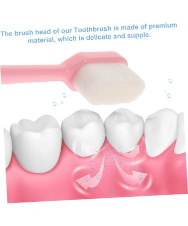 Angoily Soft Toothbrush Set - 4 Super Soft Bristle Toothbrushes for Adults & Kids | Peppermint Flavor | Gentle Oral Care - Buy Online on GoSupps.com