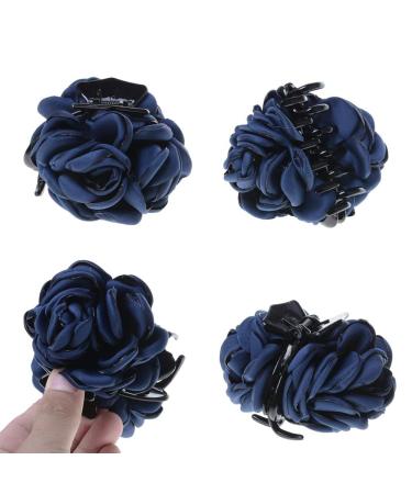 Large Fabric Flower Hair Clips - Fashionable Hair Accessories for Women & Girls (Set of 4) - Buy Online on GoSupps.com