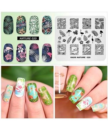 KADS Nail Stamping Plate Flamingo Design for DIY Nail Art - NA020 - Buy Online on GoSupps.com